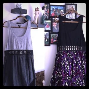 Bundle of two adorable dresses, embellished waist!