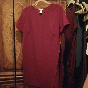Cranberry colored dress