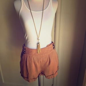 Mauve High waist Top Shop shorts