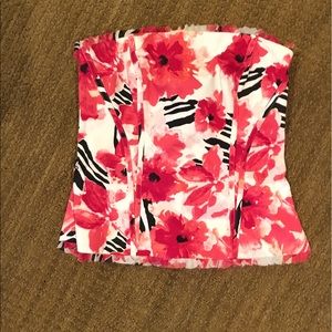 Floral Bustier Top from White House I Black Market