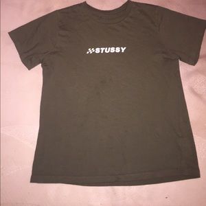 soft olive green shirt from the brand stussy
