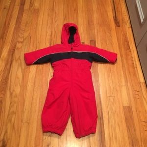 Lands' End red snowsuit