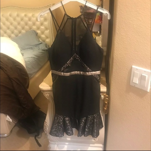 Three Floor - Electric Dress in black & brass gold - Picture 4 of 6