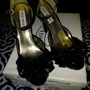 Steven Madden P-Talisa Blk Patent Heels