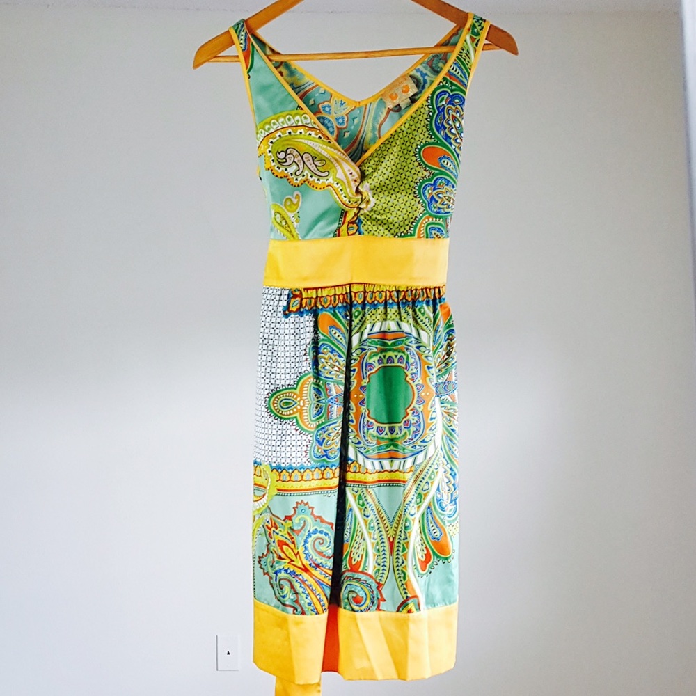 Forever 21 Multicolor Silk Beach Sundress