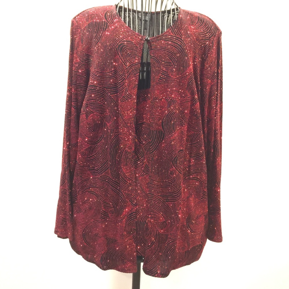 2 piece Glittered set Dress Barn Tank and Jacket