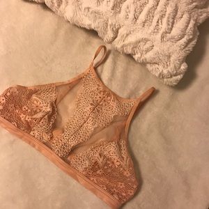 Victoria's Secret High Neck Lace Bralette
