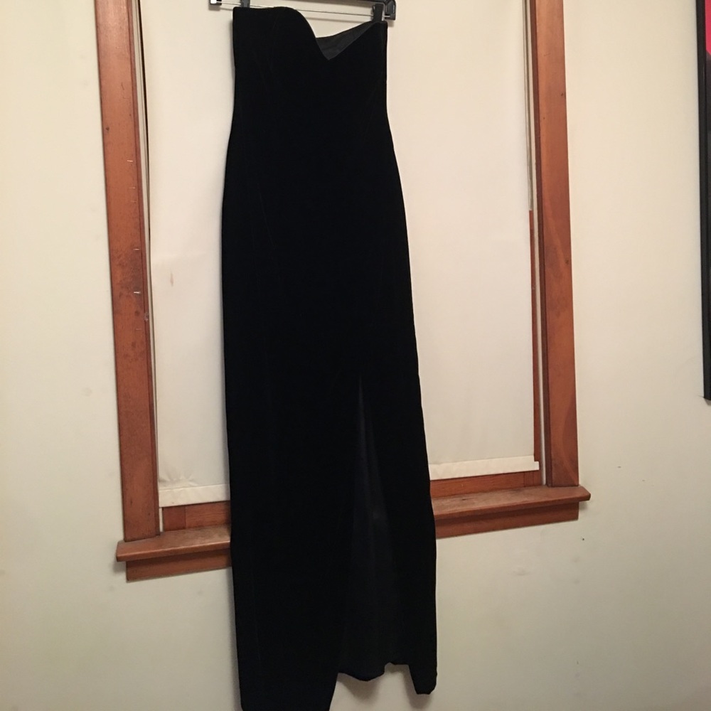 Beautiful elegant silk evening gown.