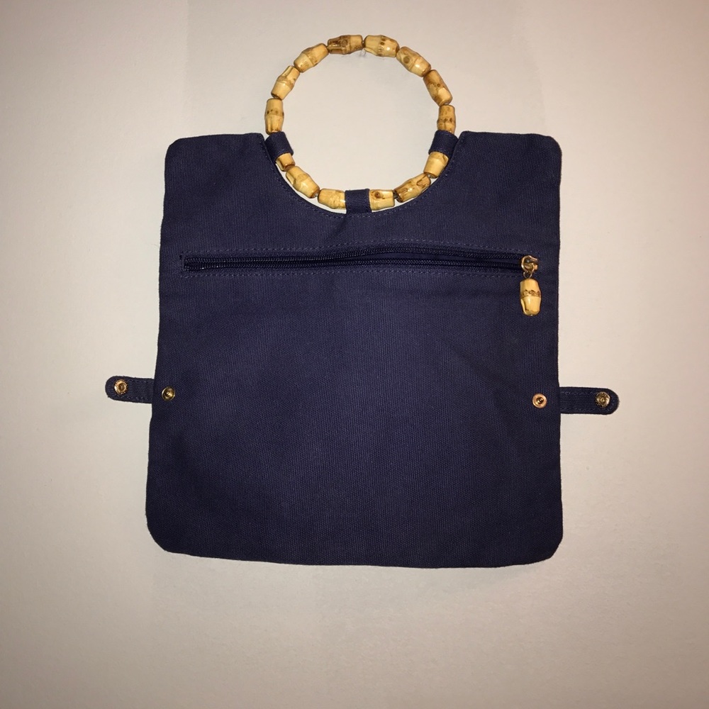 Canvas and Beaded clutch - Picture 4 of 4