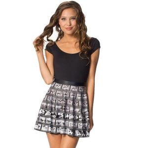 BlackMilk Disney Mickey Zoetrope Skater Skirt