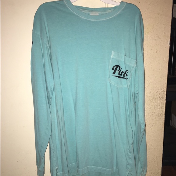 PINK Victoria's Secret Tops - Longsleeve Aqua PINK shirt