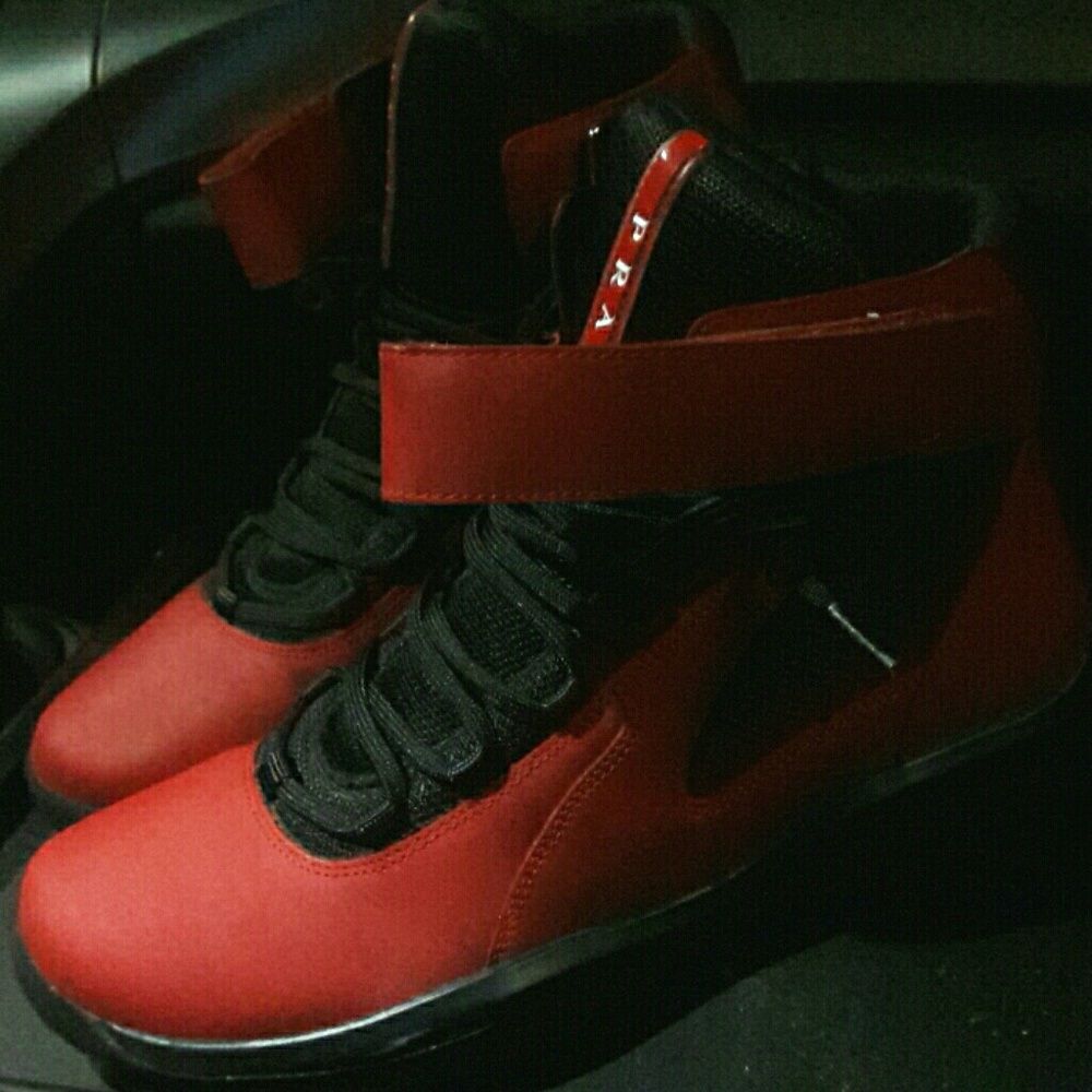 Prada high top sneakers