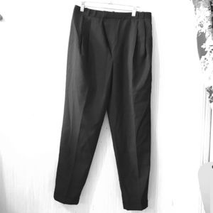 Zara Black cropped black work trouser, Sz S