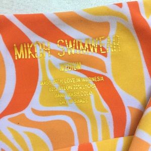 Mikoh Swim - Mikoh bikini bottom orange yellow Medium Mikoh Swim - Mikoh bikini bottom orange yellow Medium