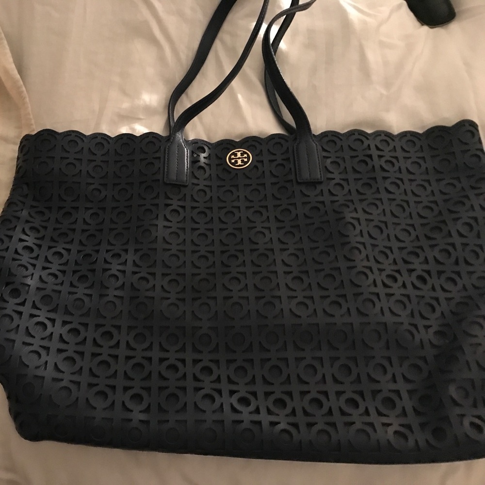 Tory Burch authentic blue tote bag