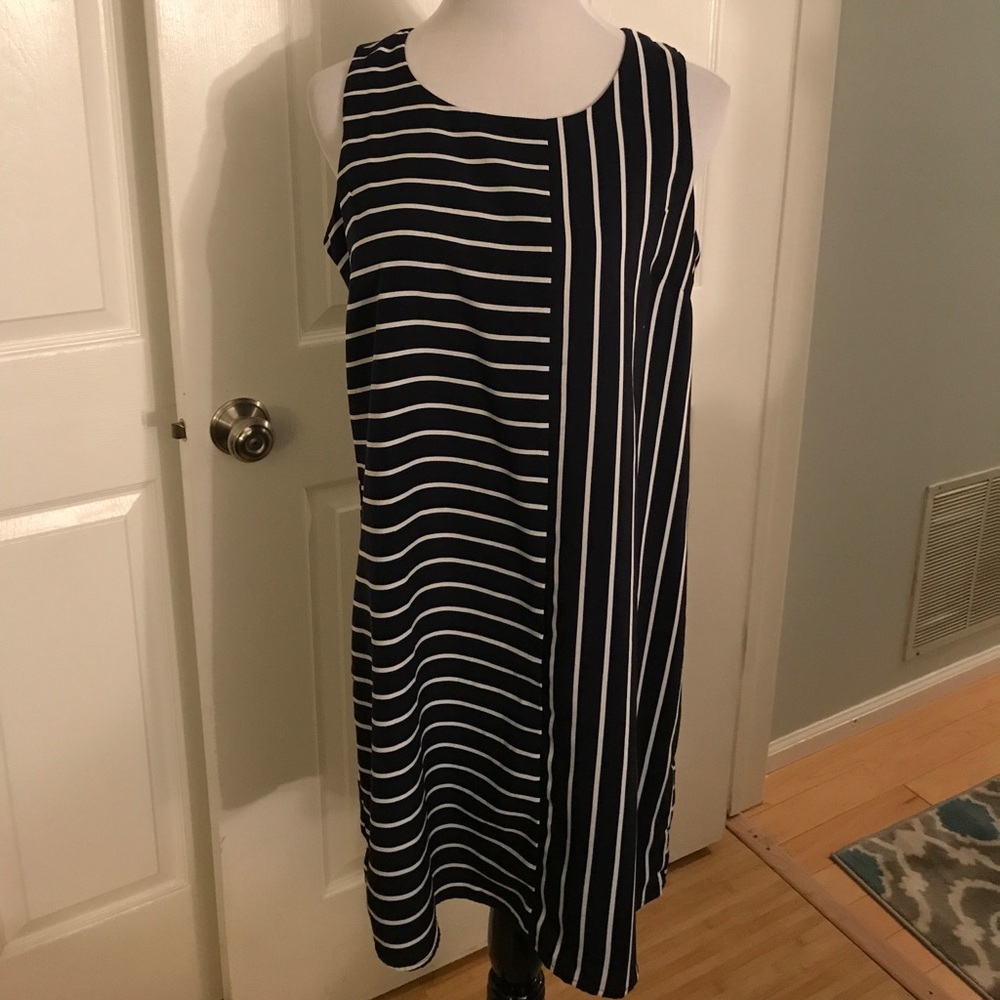 Blue & White Dress