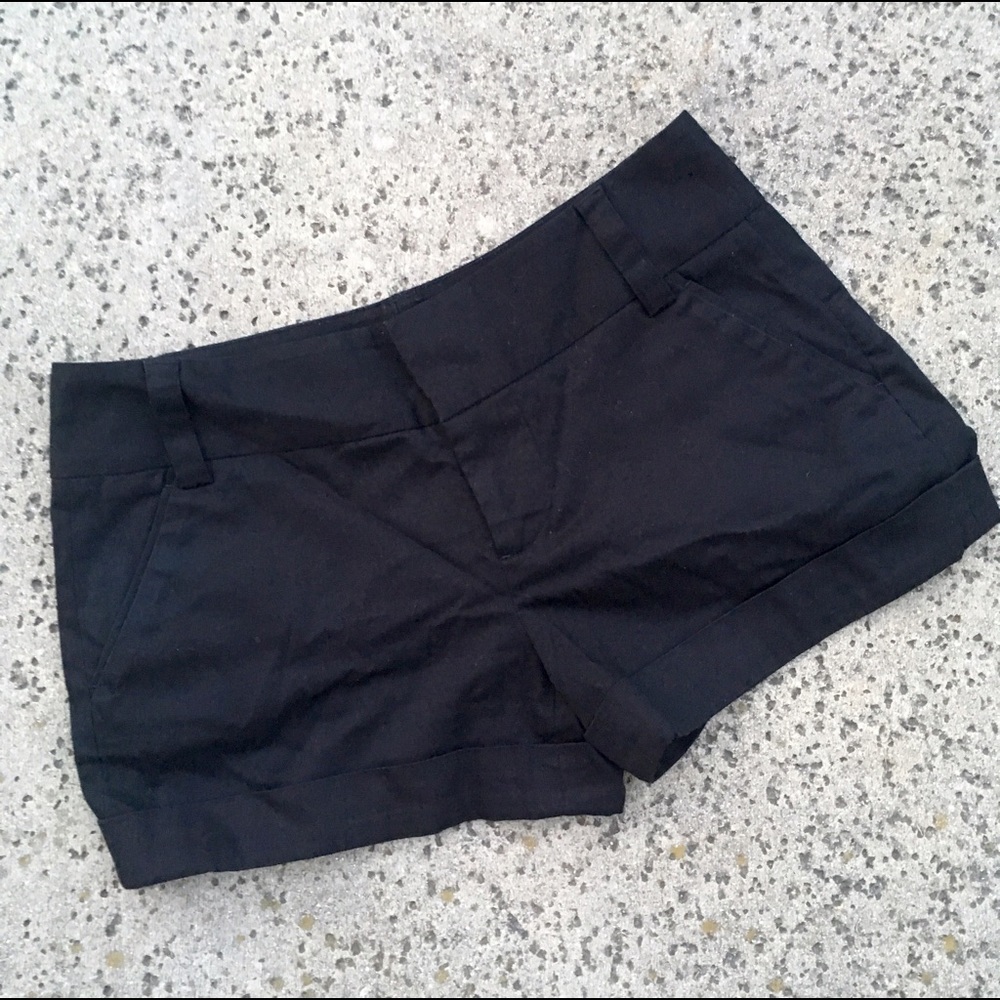 Alice + Olivia Black Caddy Shorts