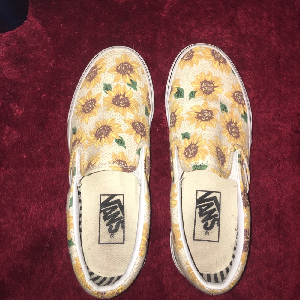 SUNFLOWER SLIP ON VANS