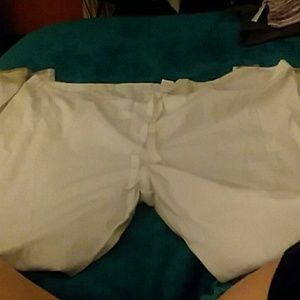 White scrub pants