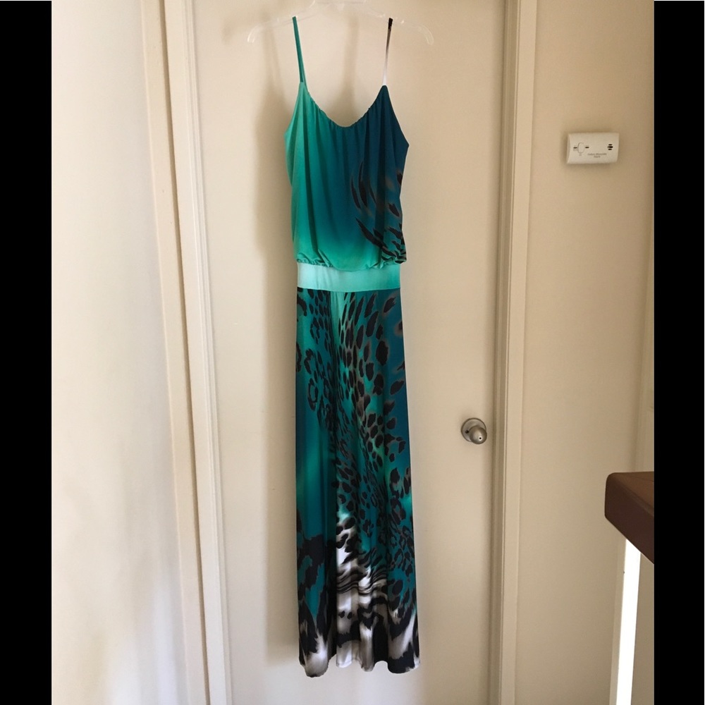 Jade animal print dress