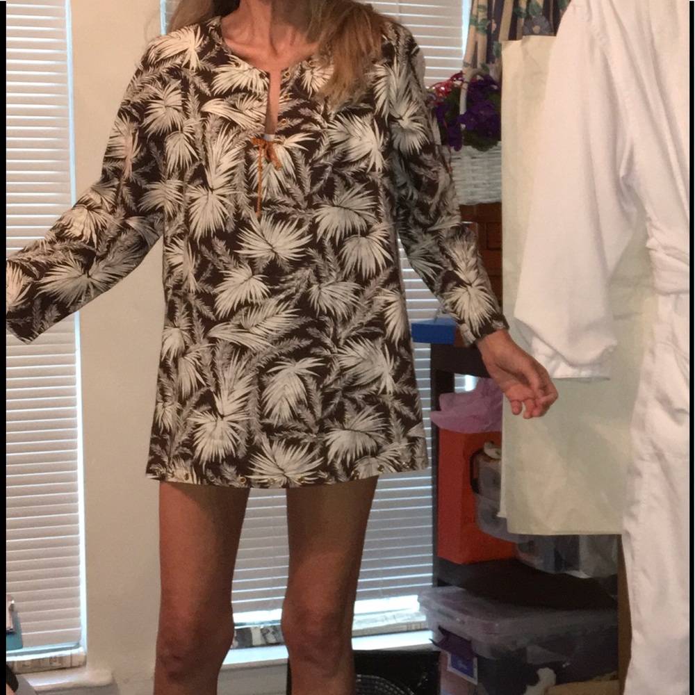 Michael Kors 100% linen tunic sz Med - Picture 2 of 8