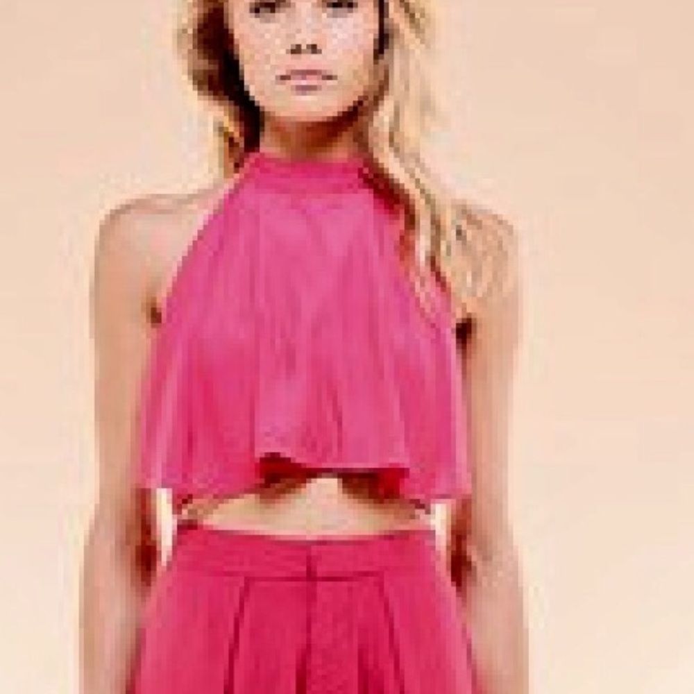 Sexy Raspberry Halter Top