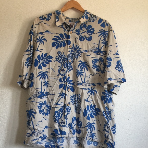 la dodgers hawaiian shirt