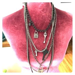 Fun layered statement necklace! Dress up or down!