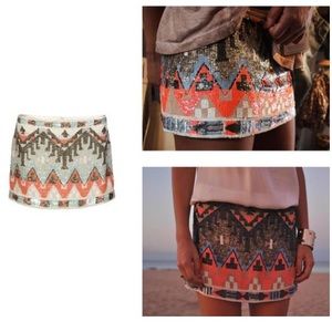 ALL SAINTS hand embellished skirt