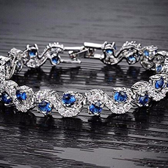 Andrea Platinum Plated Bracelet - Picture 3 of 3