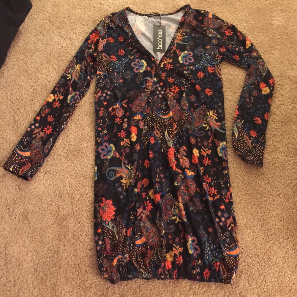 Boohoo Wrap style Floral dress. Very Boho