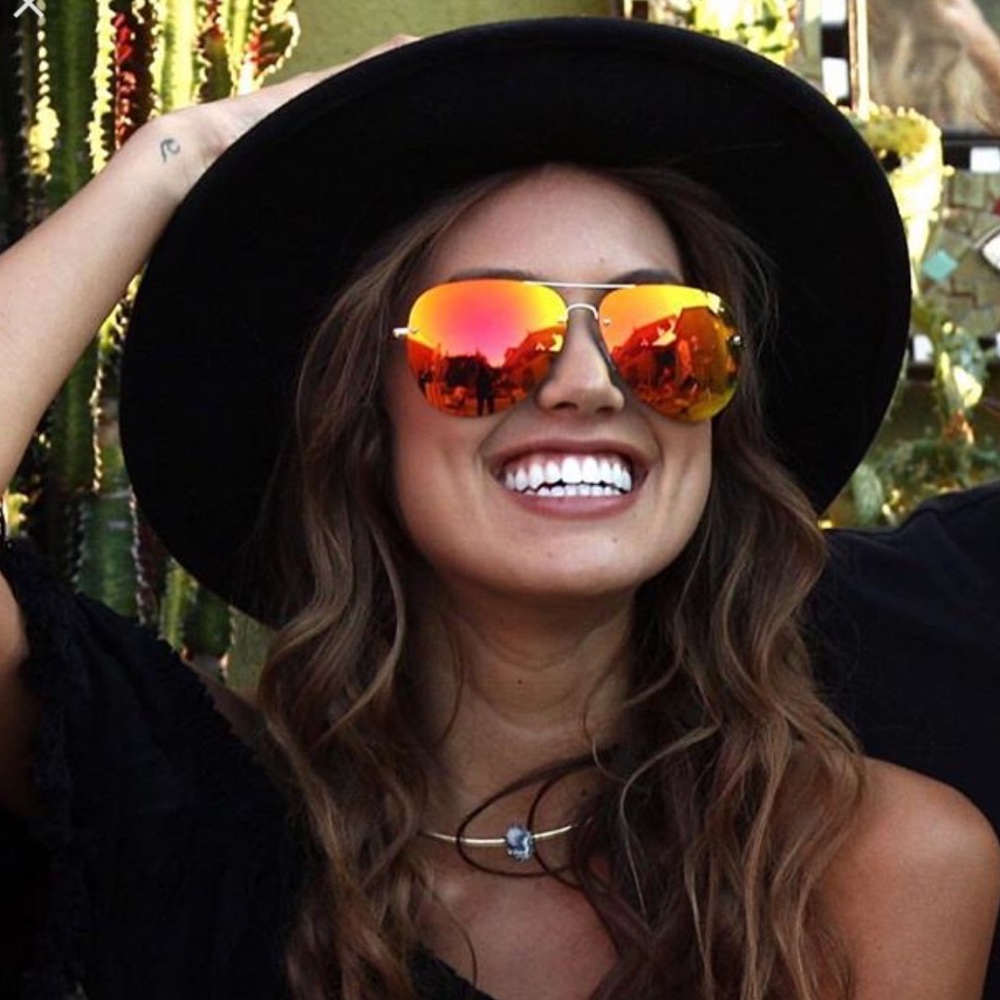 Quay Australia Orange Muse Sunglasses