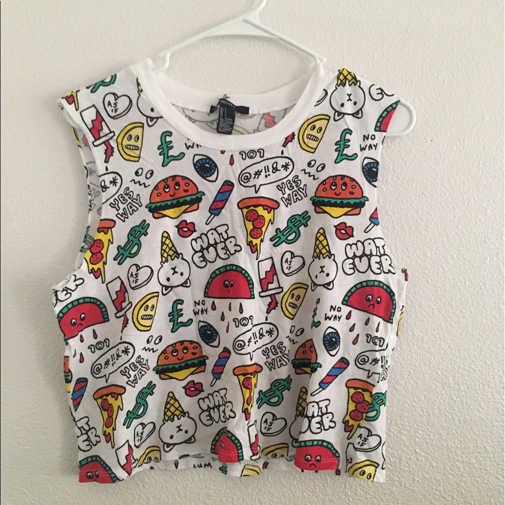 Graphic crop top