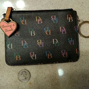 Dooney & Bourke coin purse/wallet with heart charm