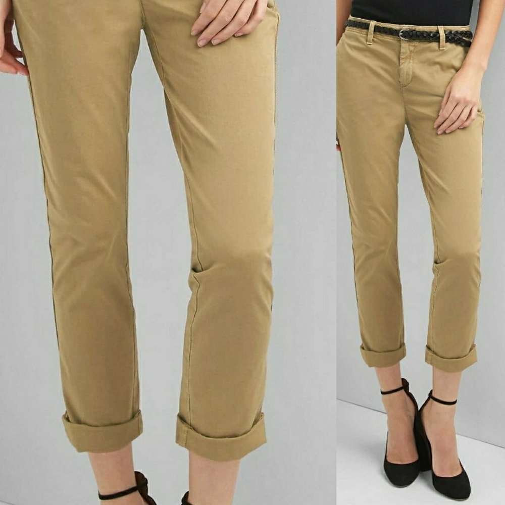 "Broken-In Straight Khakis" by Gap