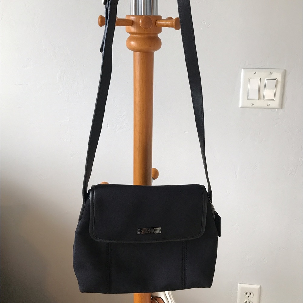 Black Mesh Material Crossbody