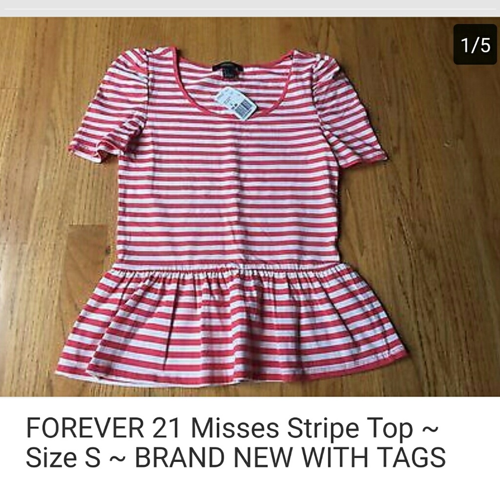 NWT forever 21 peplum top