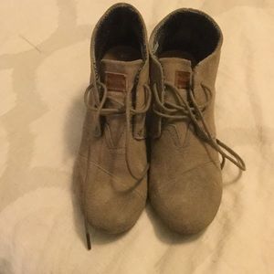 TOMS wedge booties