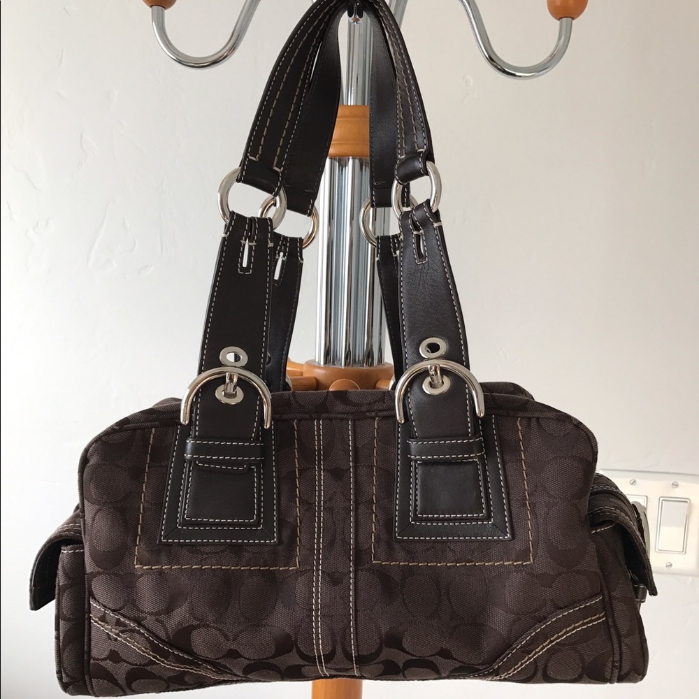 Chocolate Classic Coach Shoulder Bag