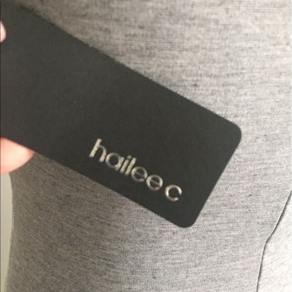 Halee C bodycon grey jersey midi dress - Picture 6 of 6