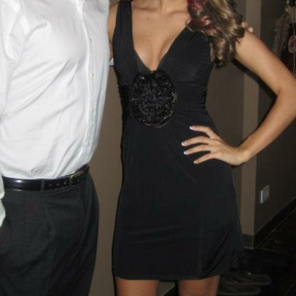Black cocktail dress