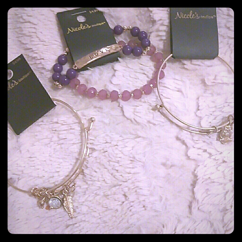 3 Nicole's Boutique bracelets