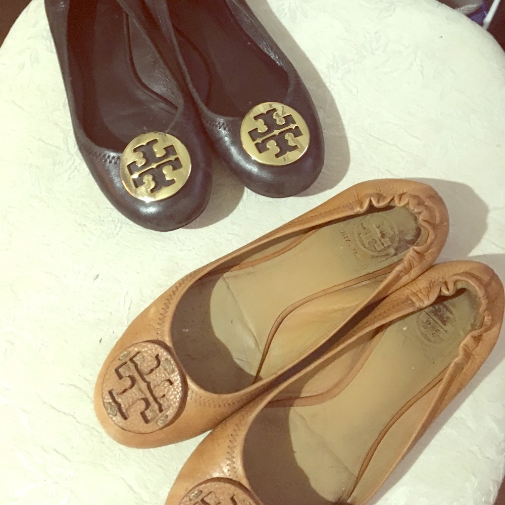Flash Sale ‼️Two pairs of authentic Tory flats💯