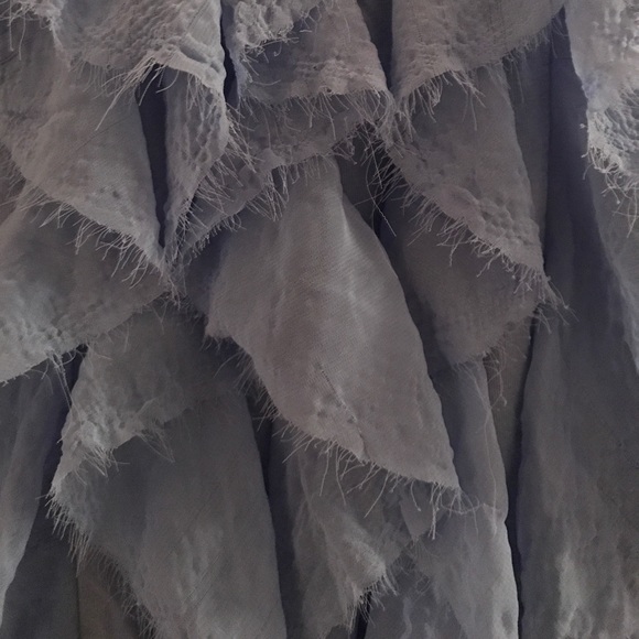 Blue frilly tank top - Picture 2 of 2