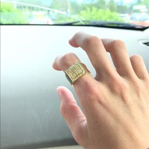 Gold plated ring