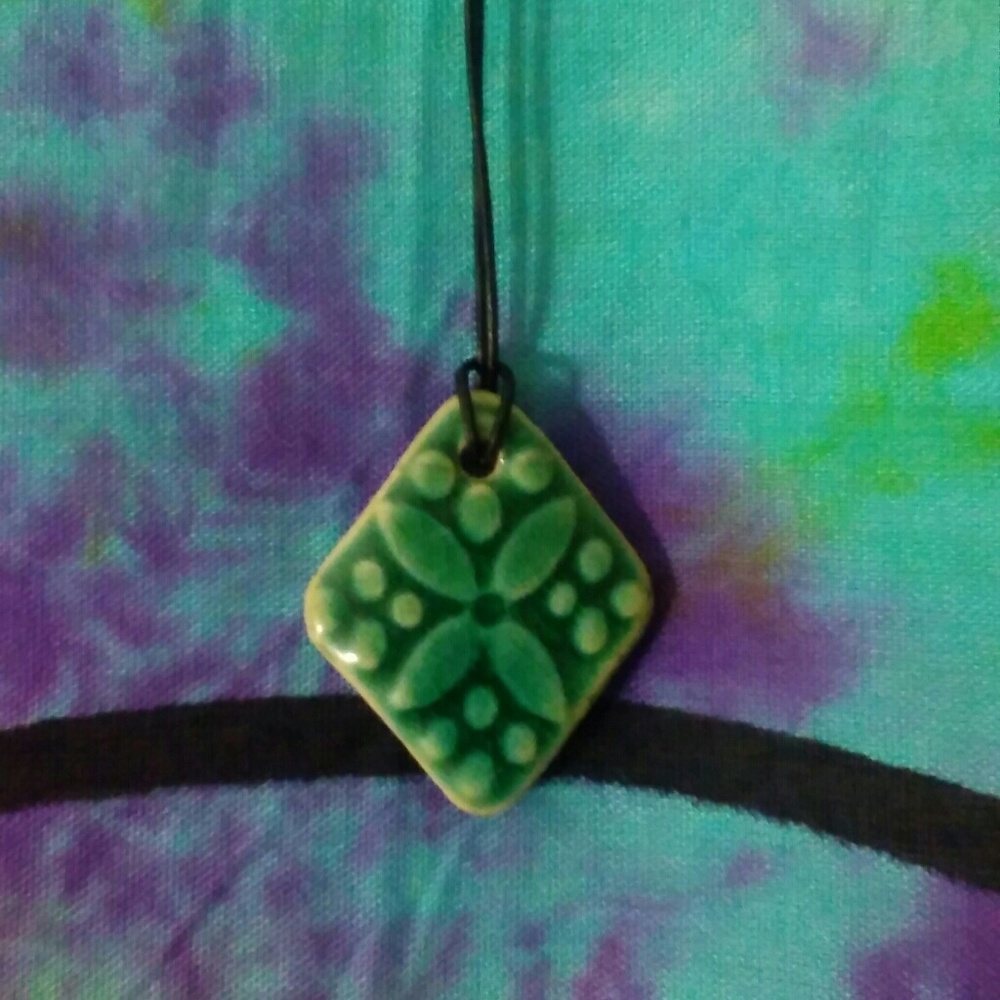 Vintage green necklace