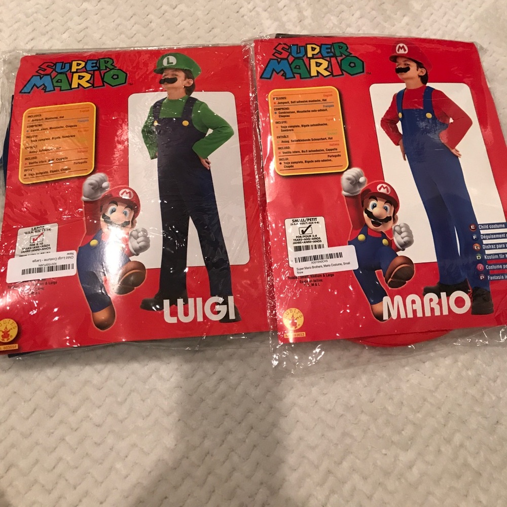 Must go! BUNDLE: Mario and Luigi kids costume