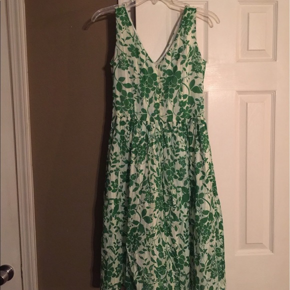 Green and white Cold water creek dress - Picture 3 of 3