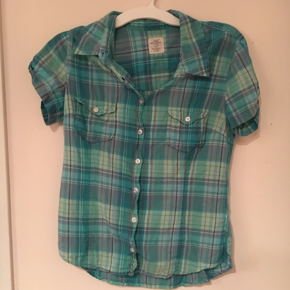 2 for $15 • Blue short sleeve flannel