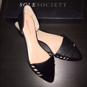 Sole Society Nappa Angel so Ambera pointy flats